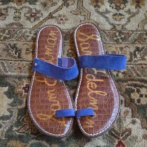 Sam Edelman Blue Suede Sandals